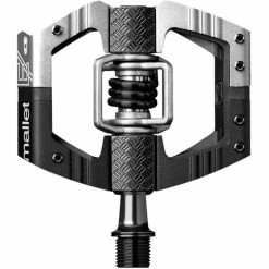 CrankBrothers Mallet E LS Enduro Klick/Plattformpedal Inkl. Premium Cleats, Black Silver
