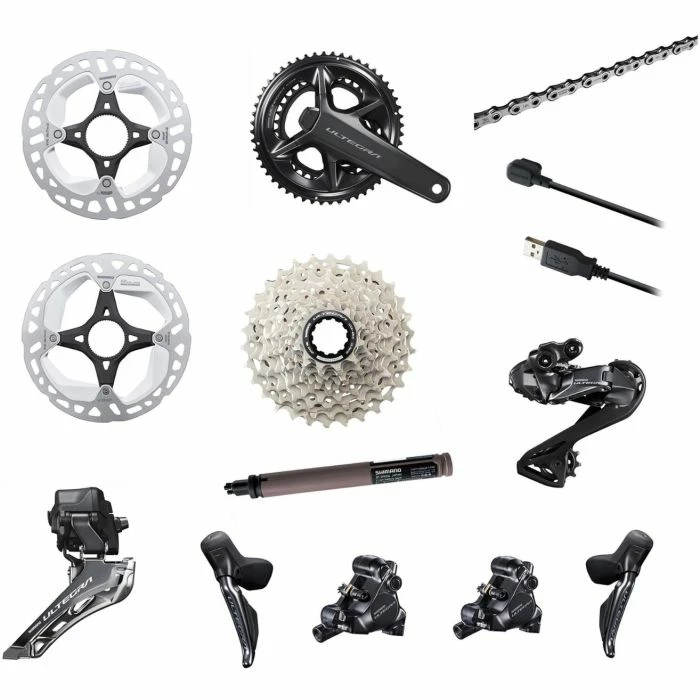 Shimano Ultegra DI2 Gruppe R8170, Inkl. Bremsen, 2x12 / 52-36 / 172,5mm / 11-30