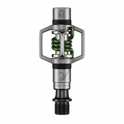 CrankBrothers Eggbeater 2 Pedale Inkl. Premium Cleats, Silver Green