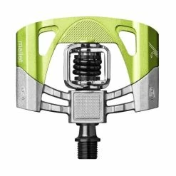 CrankBrothers Mallet 2 Ohne Pins Klick/Plattformpedal Inkl. Premium Cleats, Raw Lime Green