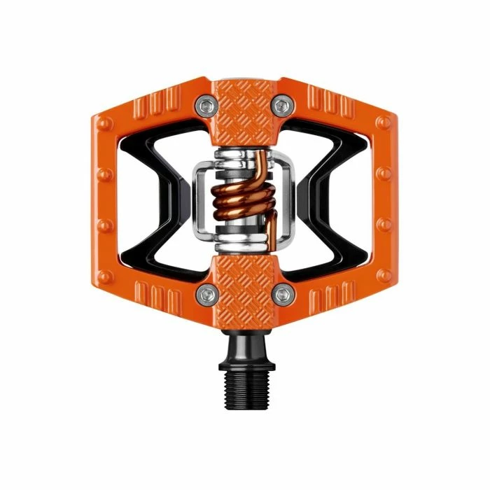 CrankBrothers Double Shot 2 Klick- Plattformpedal Orange Black Orange