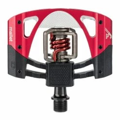 CrankBrothers Mallet 3 Klick/Plattformpedal Inkl. Premium Cleats, Raw Red