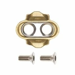 CrankBrothers Premium Standard Release Cleats Pedaleplatten Messing, Auslösewinkel 15 Grad - Spiel 0 Grad