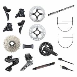 Shimano Ultegra Di2 Gruppe R8170 P Mit Powermeter, Inkl. Bremsen, 2x12 / 52-36 / 172,5mm / 11-34