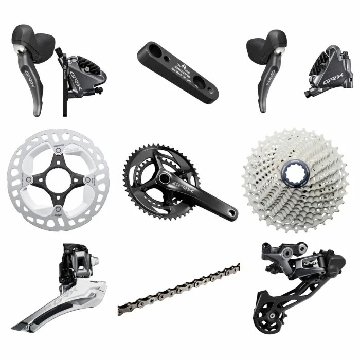 Shimano GRX Gruppe 810, Inkl. Bremsen, 2x11 / 48-31 / 175mm / 11-34