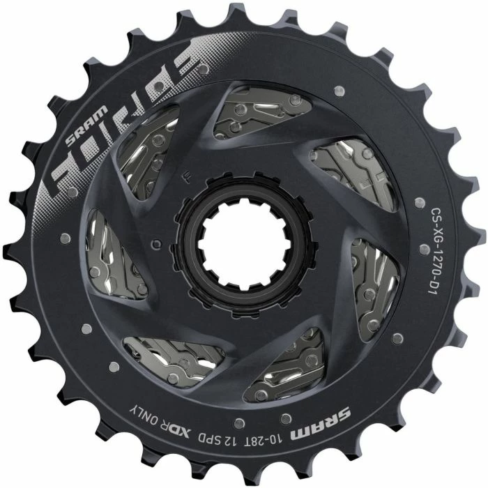 SRAM XG-1270 Kassette, 12-fach, Silver Black