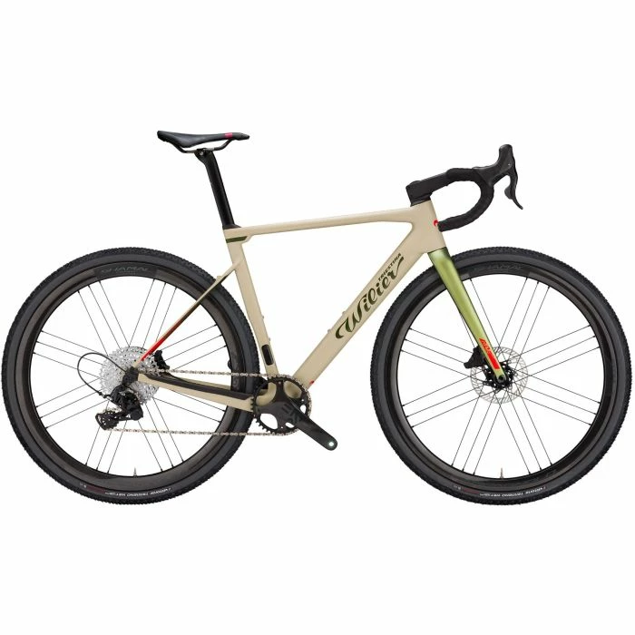 Wilier Rave SLR Sram Force Etap Axs 1X12, Miche Graff Carbon Wheels, Sand Green Matt