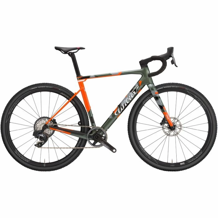 Wilier Rave SLR Shimano GRX Di2 2x11, Wilier SLR36, Camouflage Orange Glossy